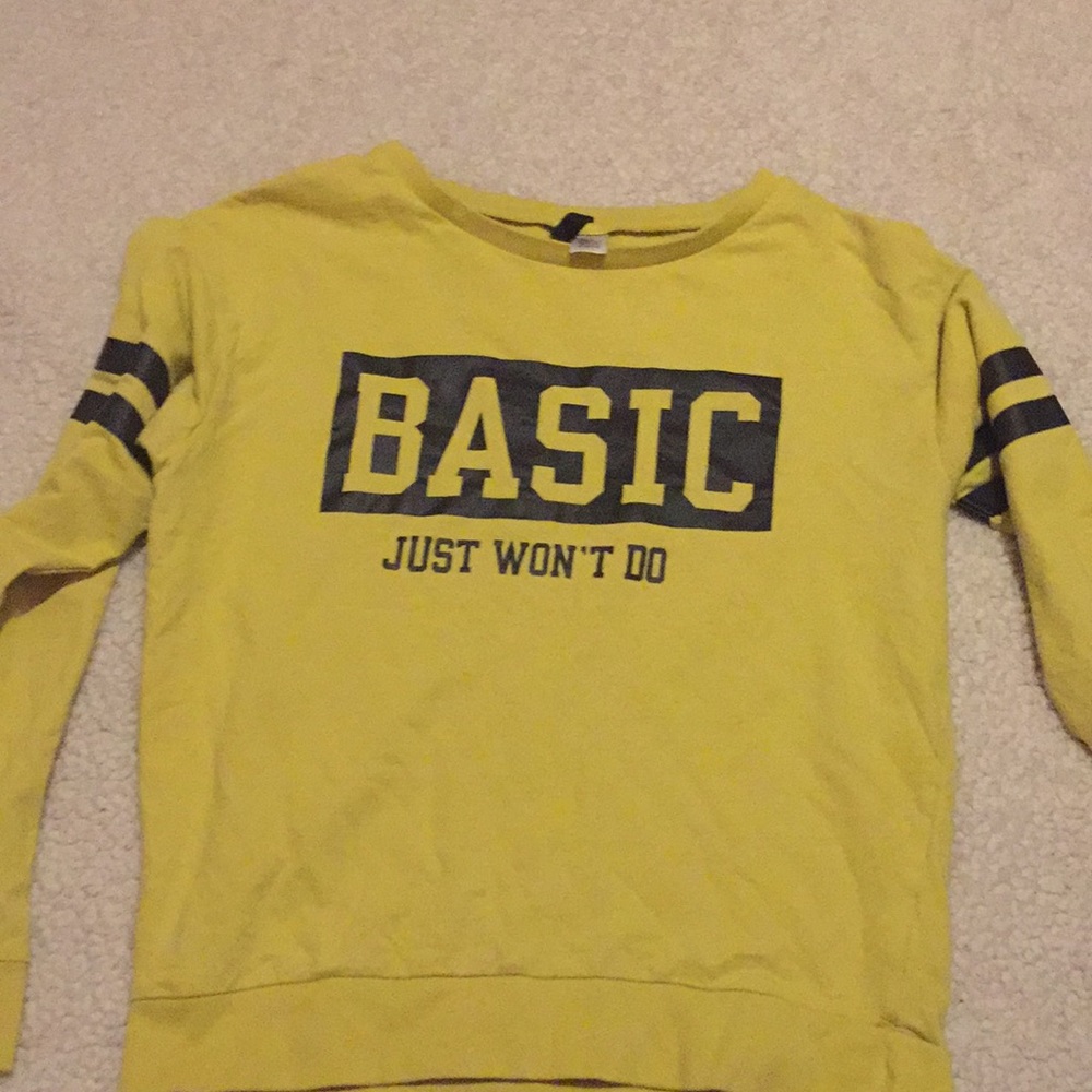 Yellow sweater